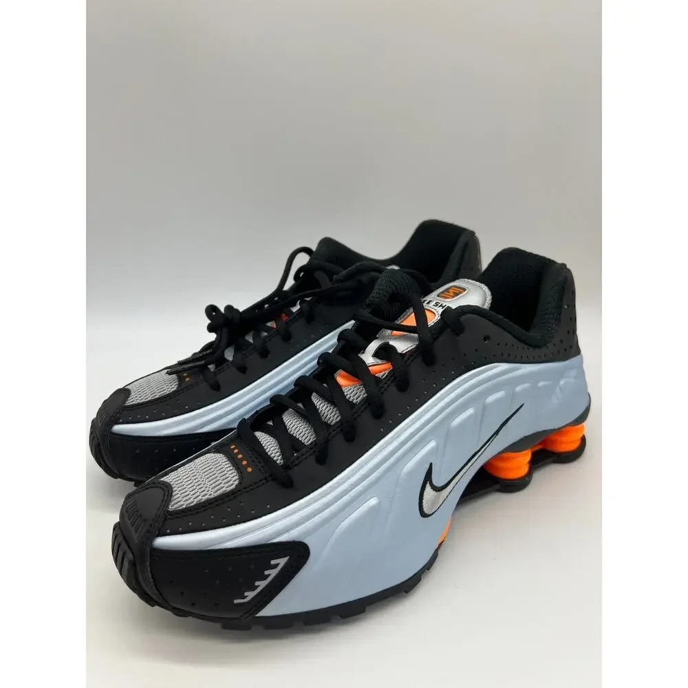 Nike Shox R4 Blue Tint Total Orange Women’s Size 8.5 AR3565-401 New.